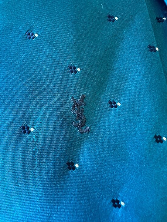 Yves Saint Laurent Other - Vintage YSL Tie - Teal - Necktie - New Old Stock - Original Tag